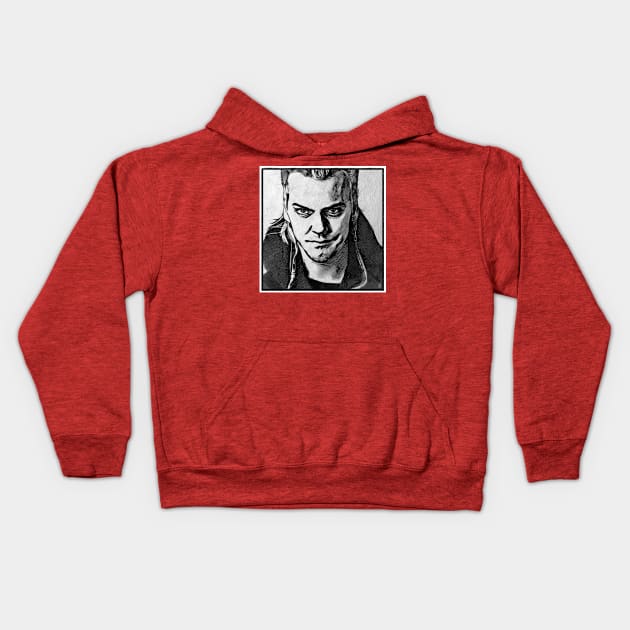 David 1980s Movie Vampire Kids Hoodie by OrionLodubyal